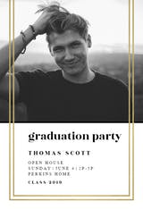 Fancy Frame - Graduation Party Invitation